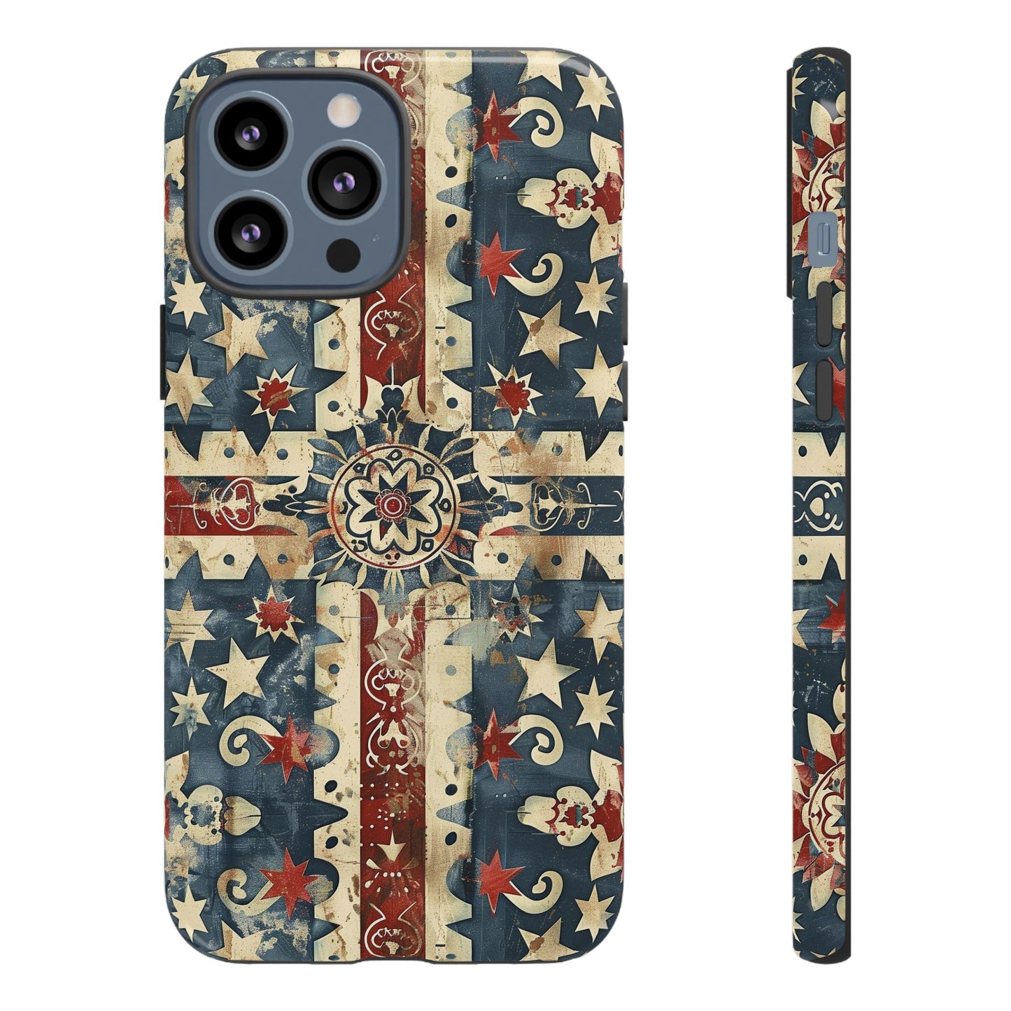 Patriotic Vintage Mandala Phone Case — Tough Protective Cover