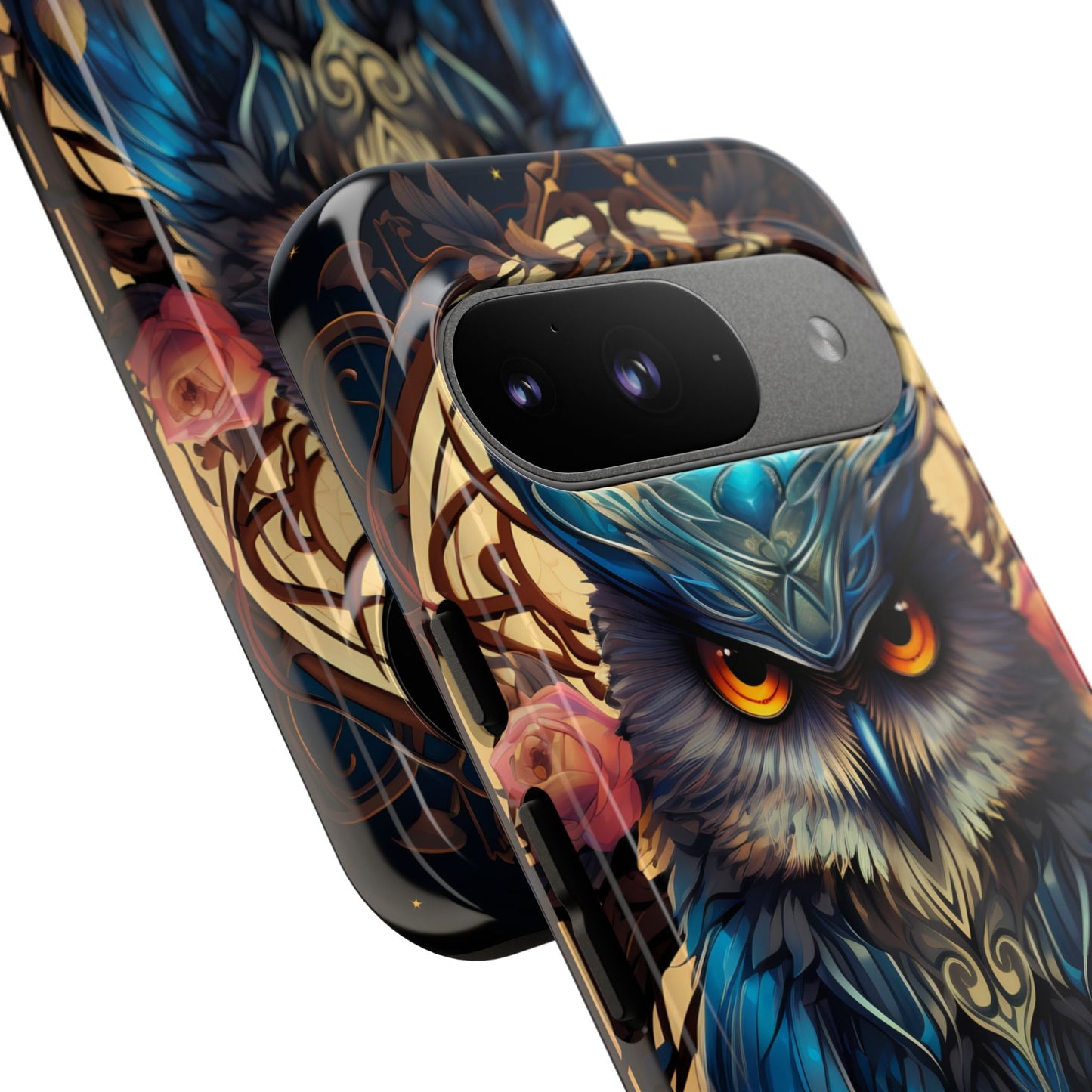 Autumn Owl Tough Phone Case: Unique Artistic Owl Design for iPhone, Samsung Galaxy & Google Pixel – Durable & Original Art