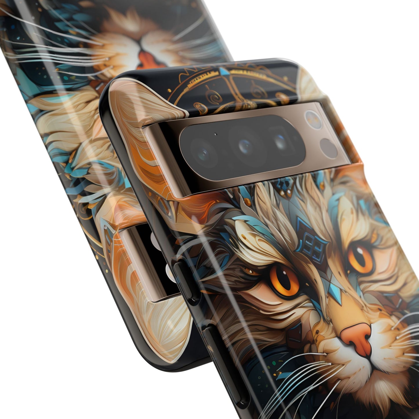 Regal Kitty Tough Phone Case for iPhone, Samsung Galaxy & Google Pixel - Durable, Cat Art, Vibrant Colors, Scratch-Resistant