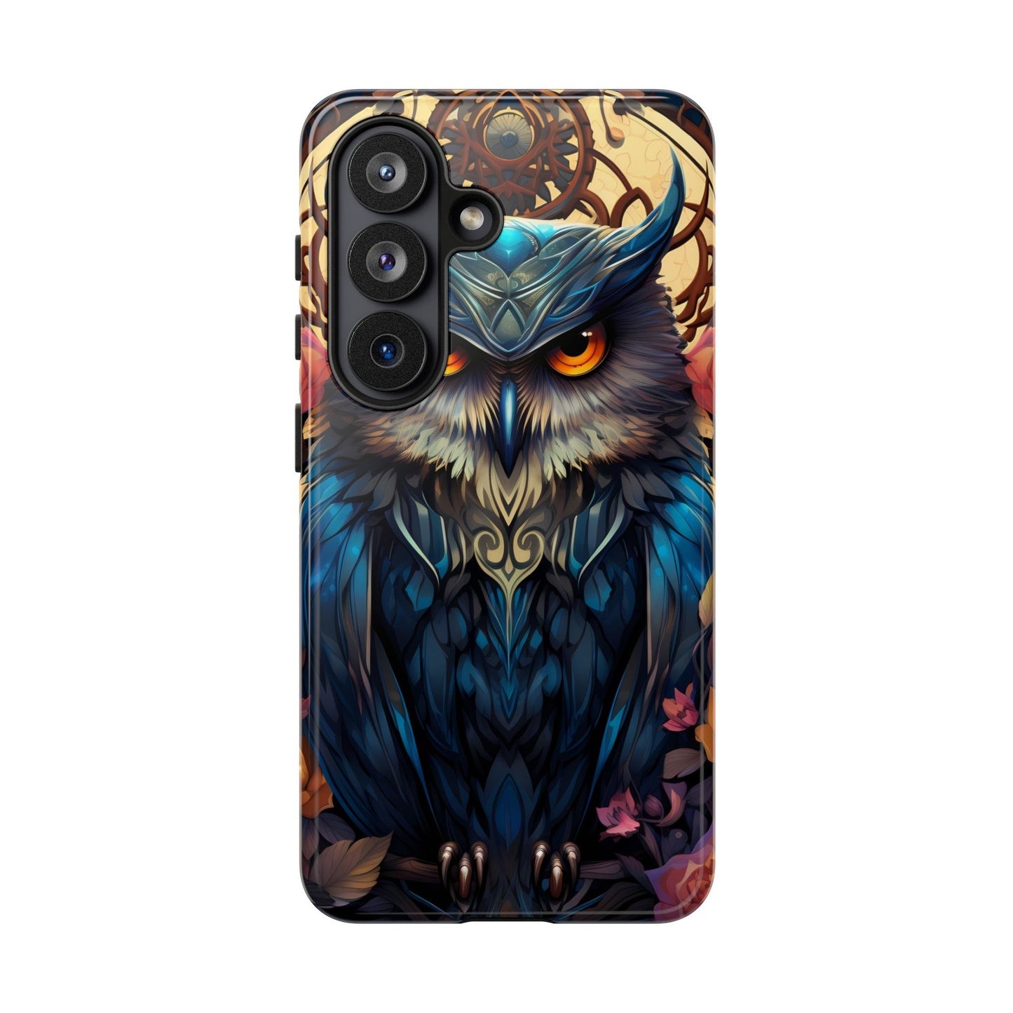 Autumn Owl Tough Phone Case: Unique Artistic Owl Design for iPhone, Samsung Galaxy & Google Pixel – Durable & Original Art