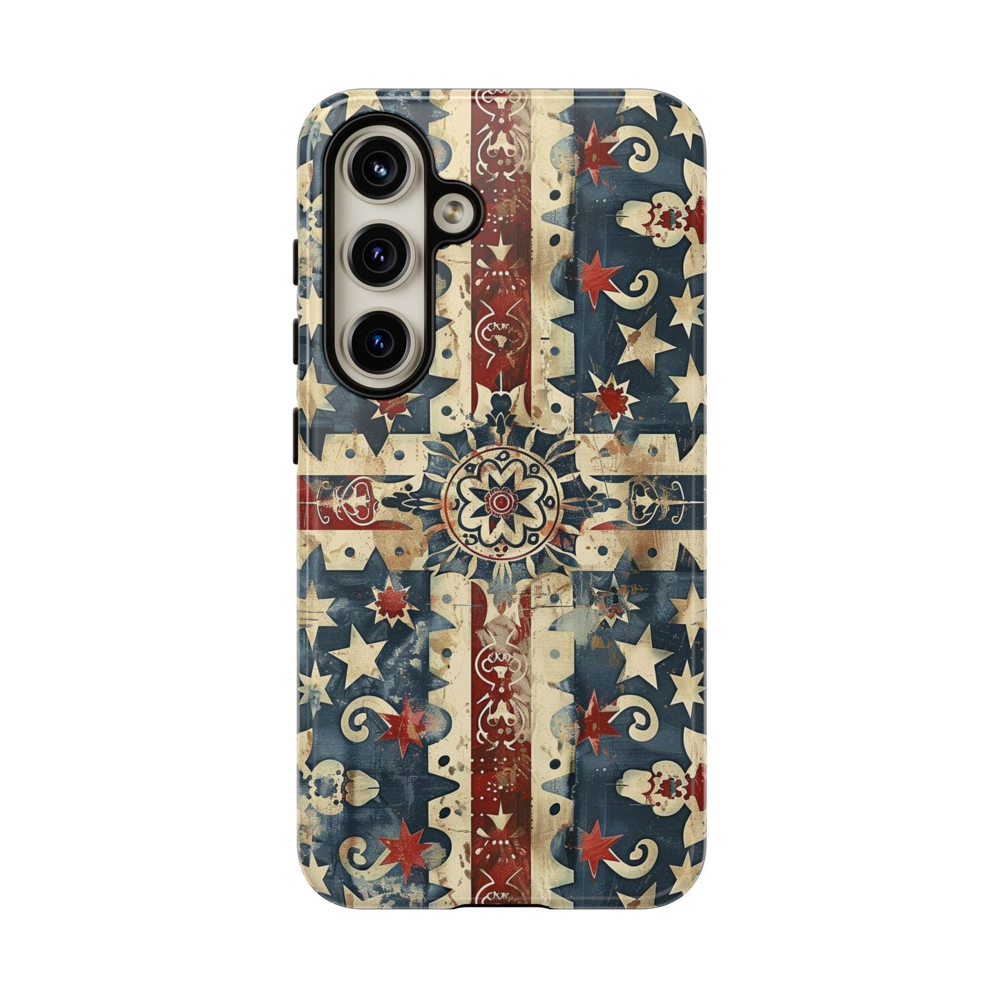 Patriotic Vintage Mandala Phone Case — Tough Protective Cover