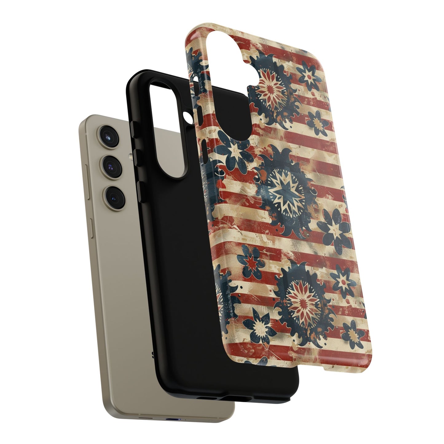Patriotic Vintage Floral Phone Case