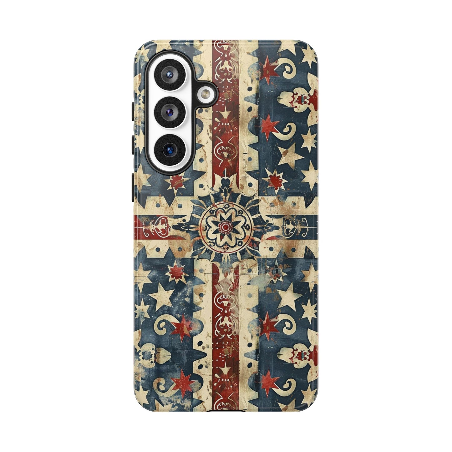 Patriotic Vintage Mandala Phone Case — Tough Protective Cover