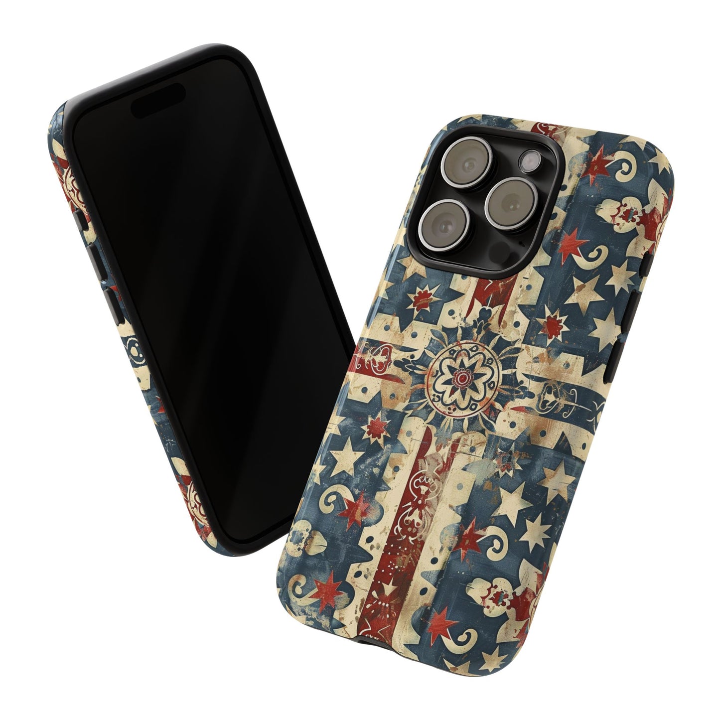 Patriotic Vintage Mandala Phone Case — Tough Protective Cover