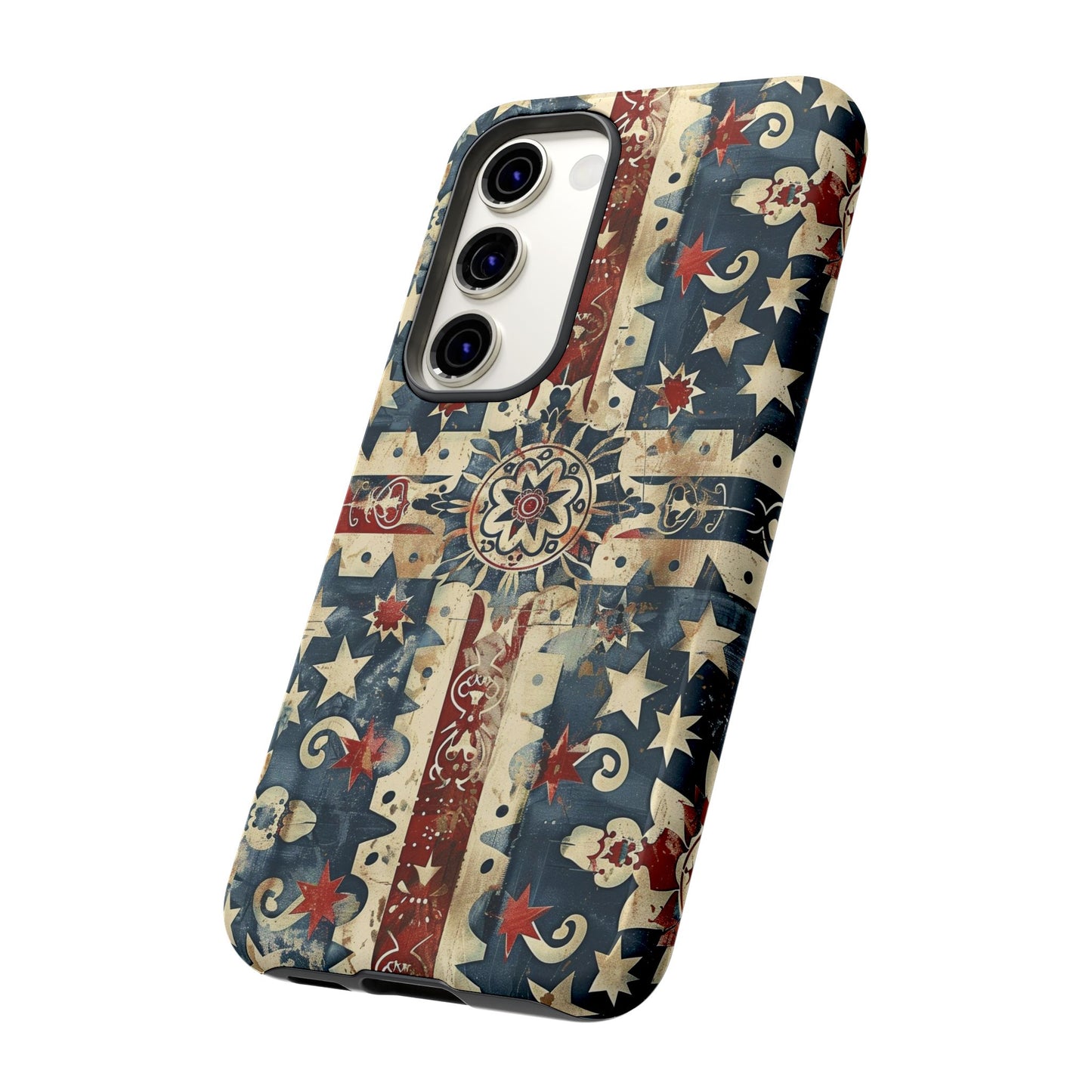 Patriotic Vintage Mandala Phone Case — Tough Protective Cover
