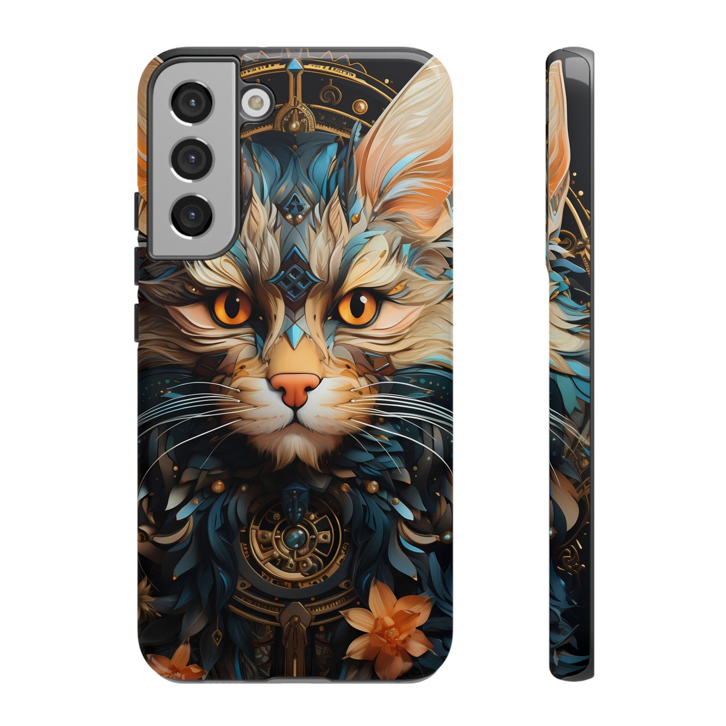 Regal Kitty Tough Phone Case for iPhone, Samsung Galaxy & Google Pixel - Durable, Cat Art, Vibrant Colors, Scratch-Resistant