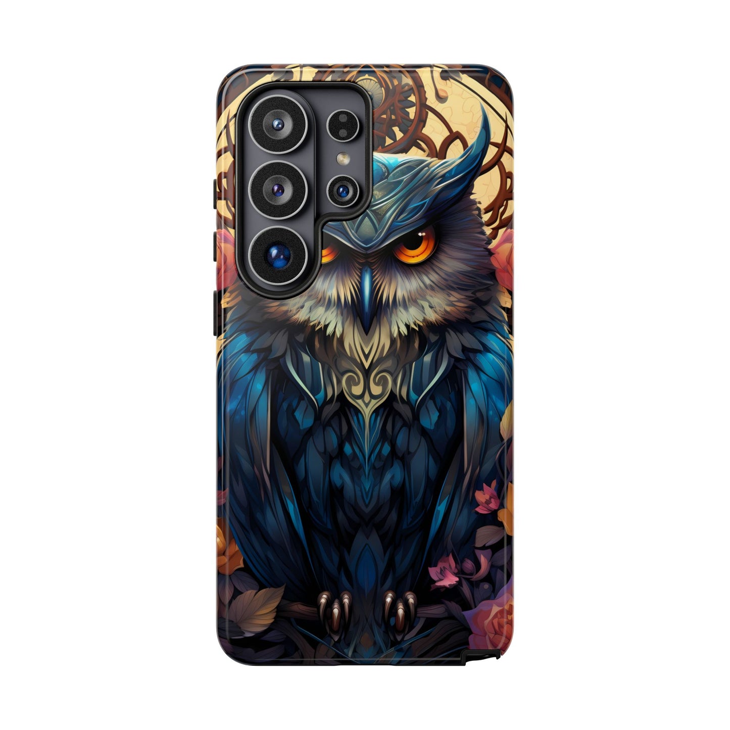 Autumn Owl Tough Phone Case: Unique Artistic Owl Design for iPhone, Samsung Galaxy & Google Pixel – Durable & Original Art