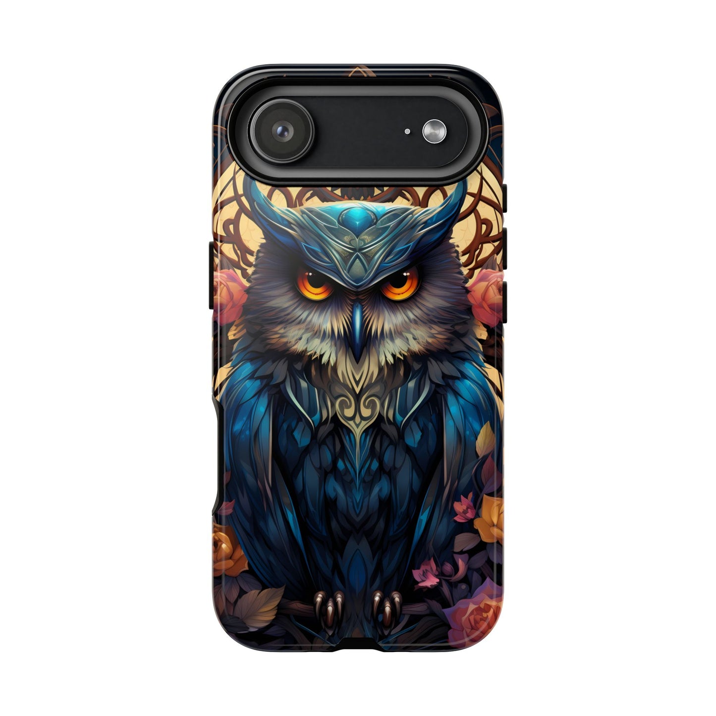 Autumn Owl Tough Phone Case: Unique Artistic Owl Design for iPhone, Samsung Galaxy & Google Pixel – Durable & Original Art