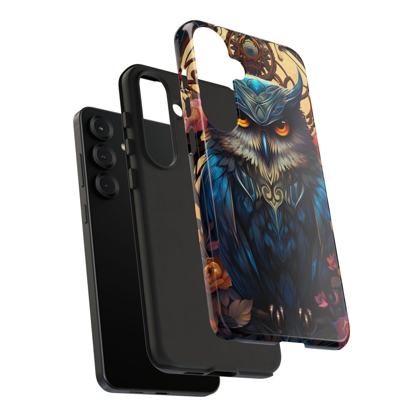 Autumn Owl Tough Phone Case: Unique Artistic Owl Design for iPhone, Samsung Galaxy & Google Pixel – Durable & Original Art