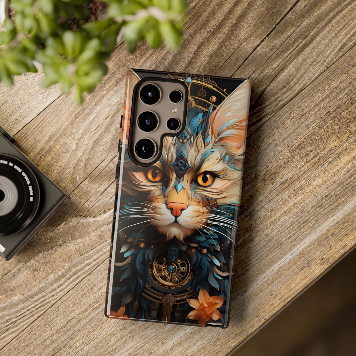 Regal Kitty Tough Phone Case for iPhone, Samsung Galaxy & Google Pixel - Durable, Cat Art, Vibrant Colors, Scratch-Resistant