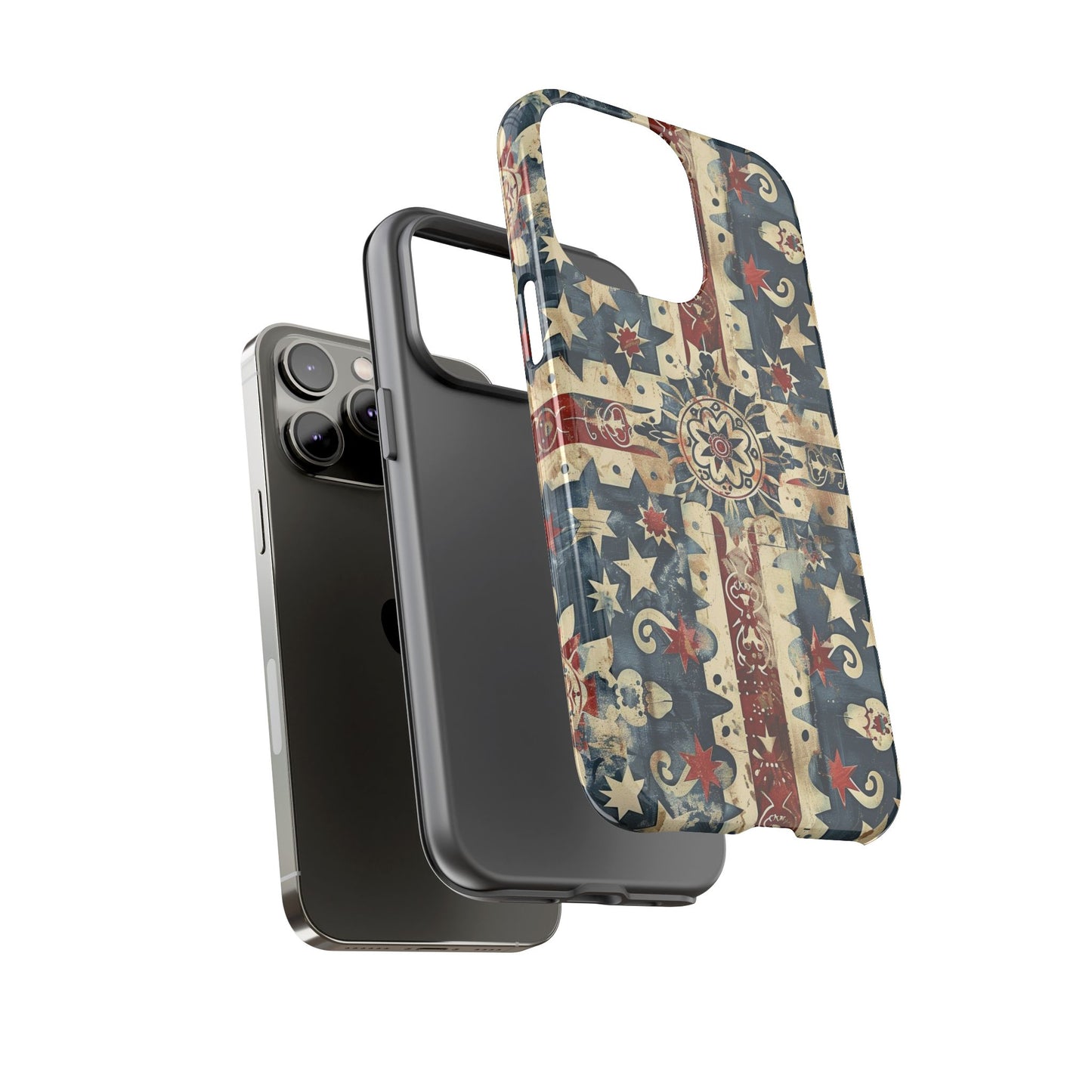 Patriotic Vintage Mandala Phone Case — Tough Protective Cover