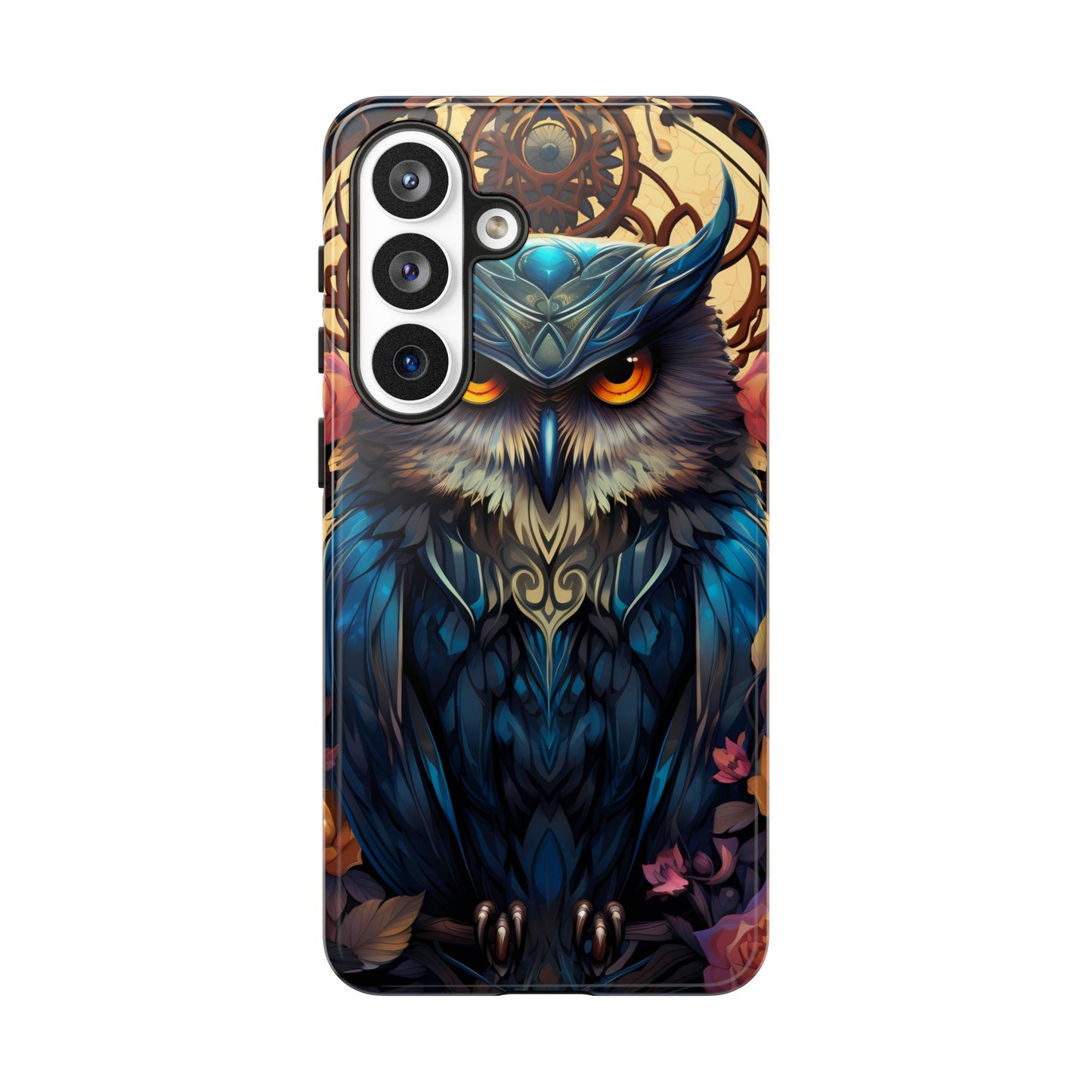 Autumn Owl Tough Phone Case: Unique Artistic Owl Design for iPhone, Samsung Galaxy & Google Pixel – Durable & Original Art