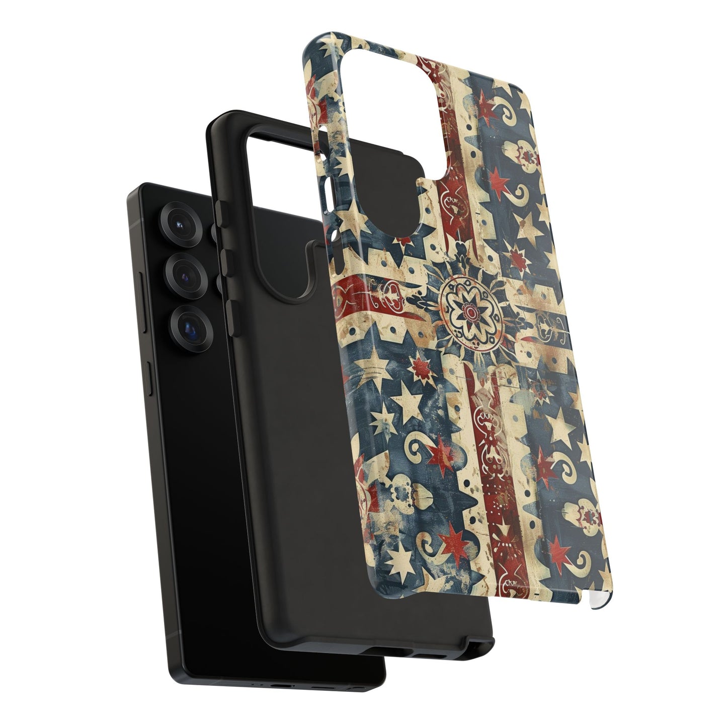Patriotic Vintage Mandala Phone Case — Tough Protective Cover