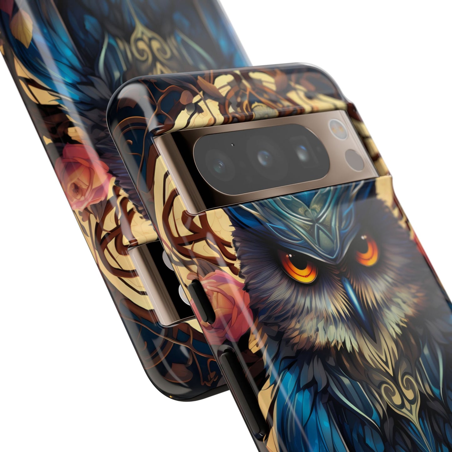 Autumn Owl Tough Phone Case: Unique Artistic Owl Design for iPhone, Samsung Galaxy & Google Pixel – Durable & Original Art