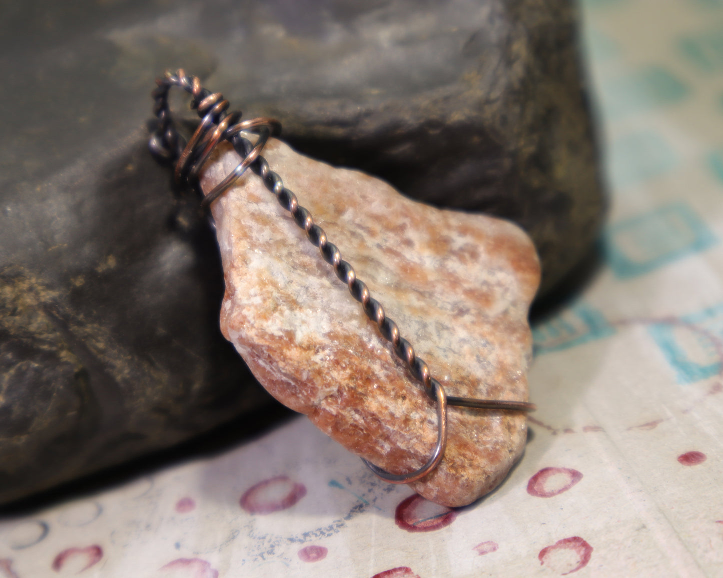 Handmade rockhound jewelry with natural muscovite crystal sparkle