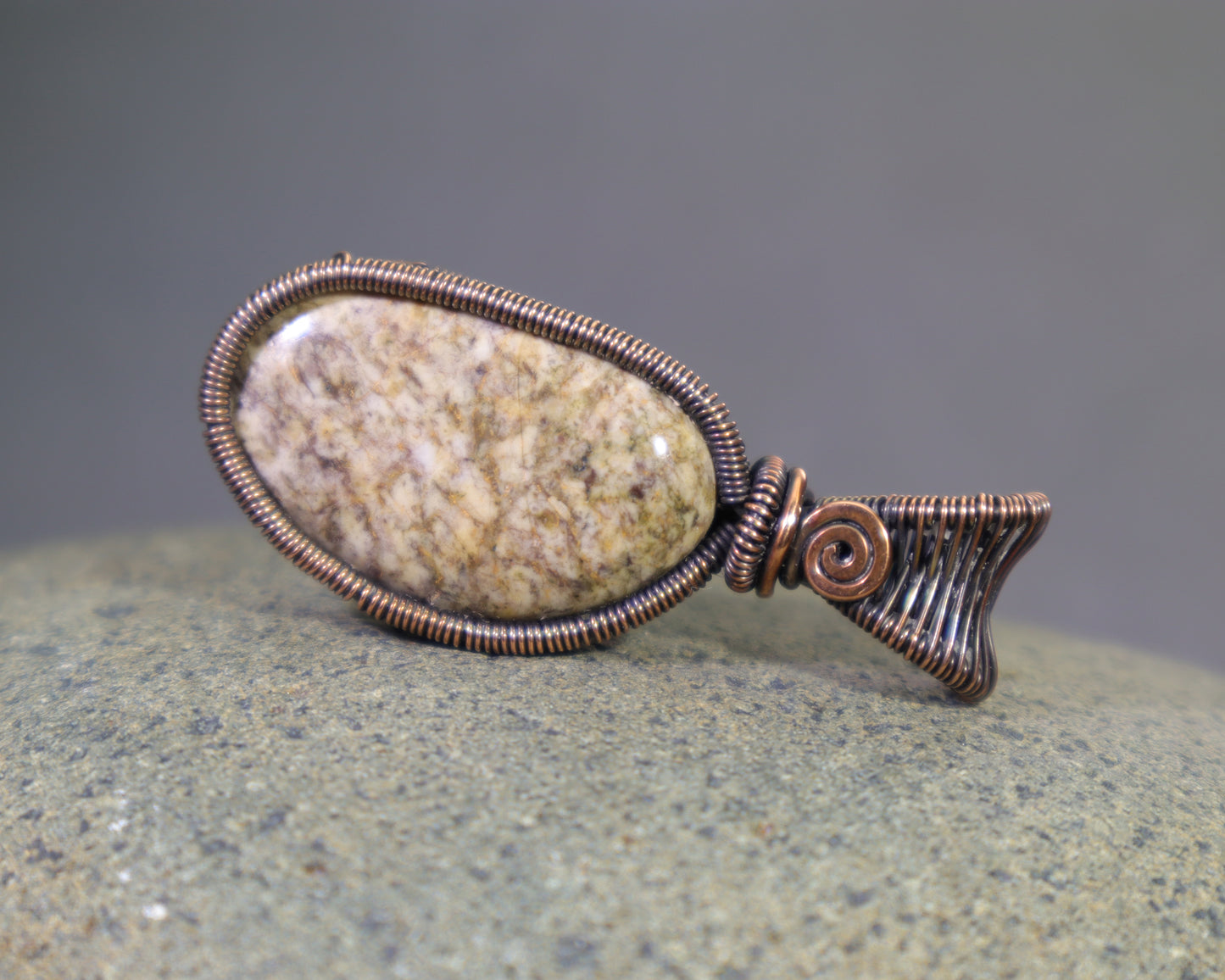 Rustic earth tone gemstone jewelry handmade by Jennifer Shipley